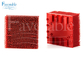 130298 setole di nylon rosse bloccano la spazzola di setola adatta a taglierina automatica VT2500
